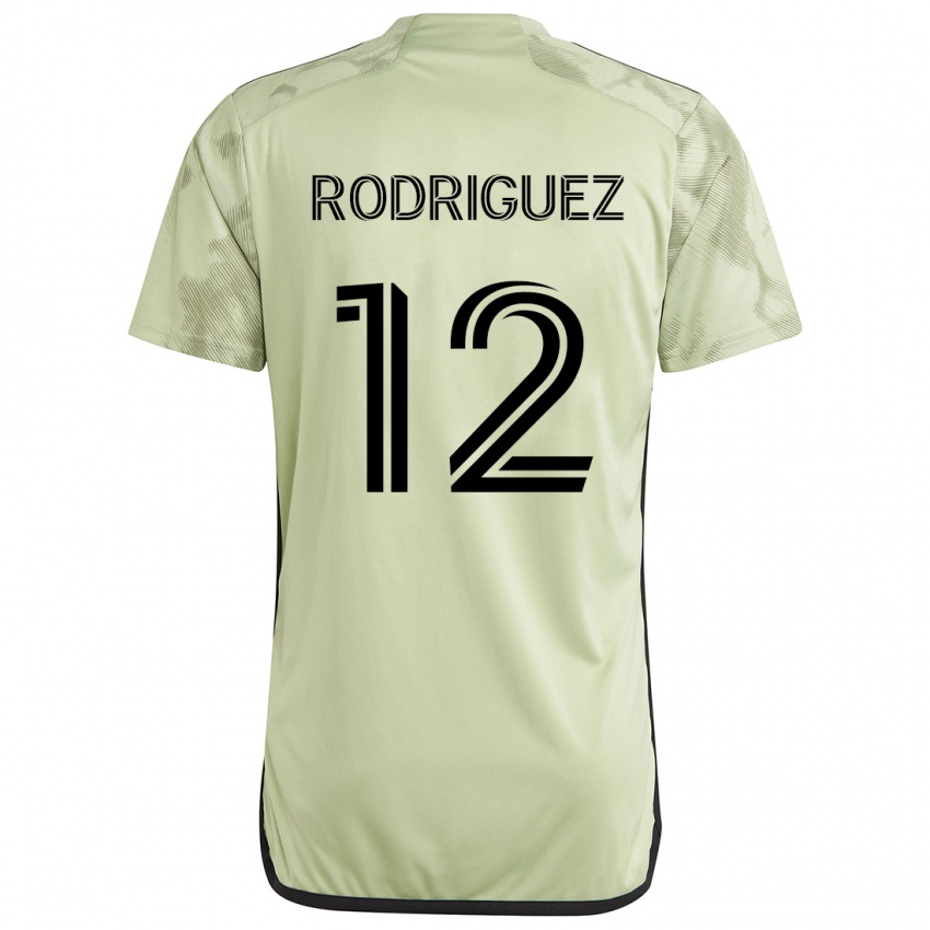 Bambino Maglia Jeremi Rodríguez #12 Verde Chiaro Kit Gara Away 2024/25 Maglietta