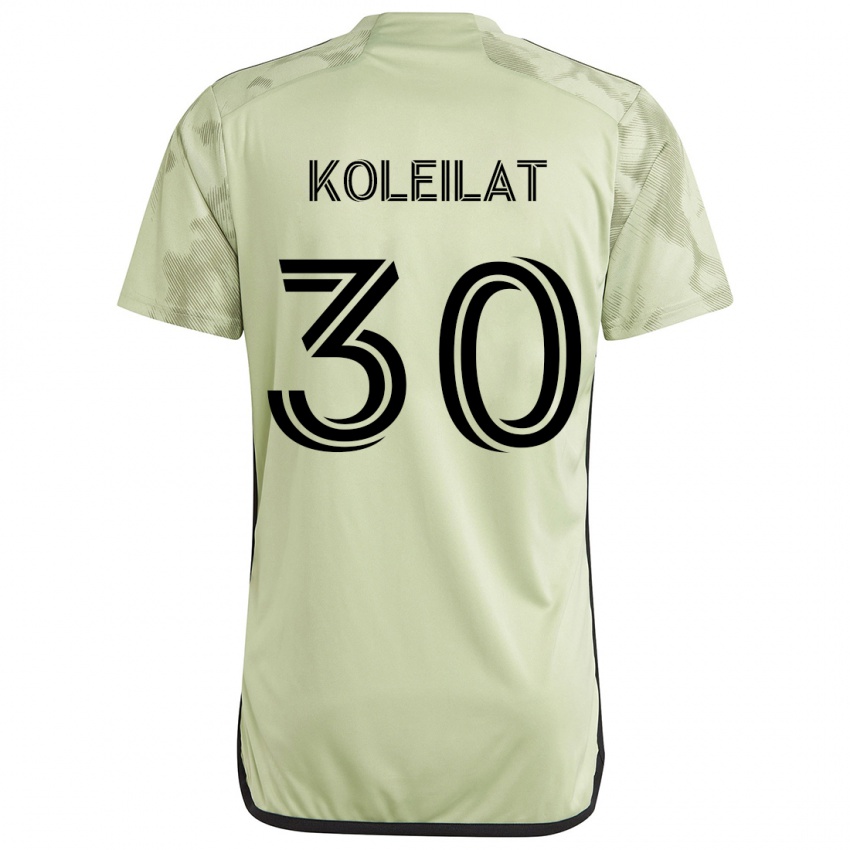 Bambino Maglia Jassem Koleilat #30 Verde Chiaro Kit Gara Away 2024/25 Maglietta