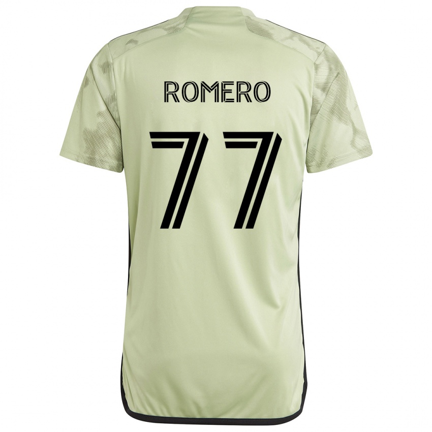 Bambino Maglia Alexander Romero #77 Verde Chiaro Kit Gara Away 2024/25 Maglietta