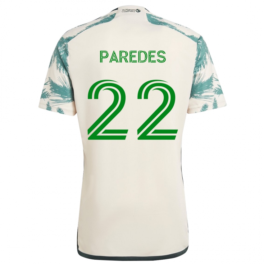 Bambino Maglia Cristhian Paredes #22 Marrone Beige Kit Gara Away 2024/25 Maglietta