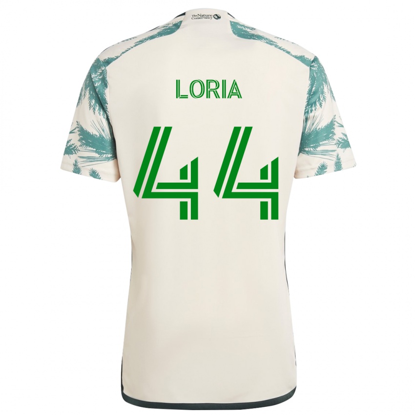 Bambino Maglia Marvin Loría #44 Marrone Beige Kit Gara Away 2024/25 Maglietta