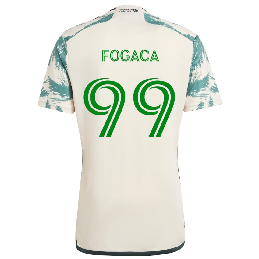 Bambino Maglia Nathan Fogaça #99 Marrone Beige Kit Gara Away 2024/25 Maglietta