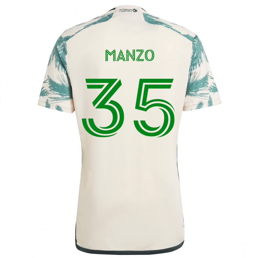 Bambino Maglia Alexis Manzo #35 Marrone Beige Kit Gara Away 2024/25 Maglietta