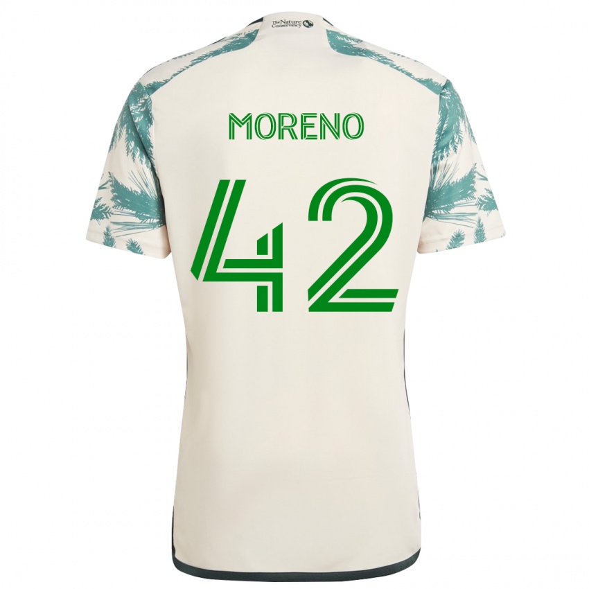 Bambino Maglia Alexis Moreno #42 Marrone Beige Kit Gara Away 2024/25 Maglietta