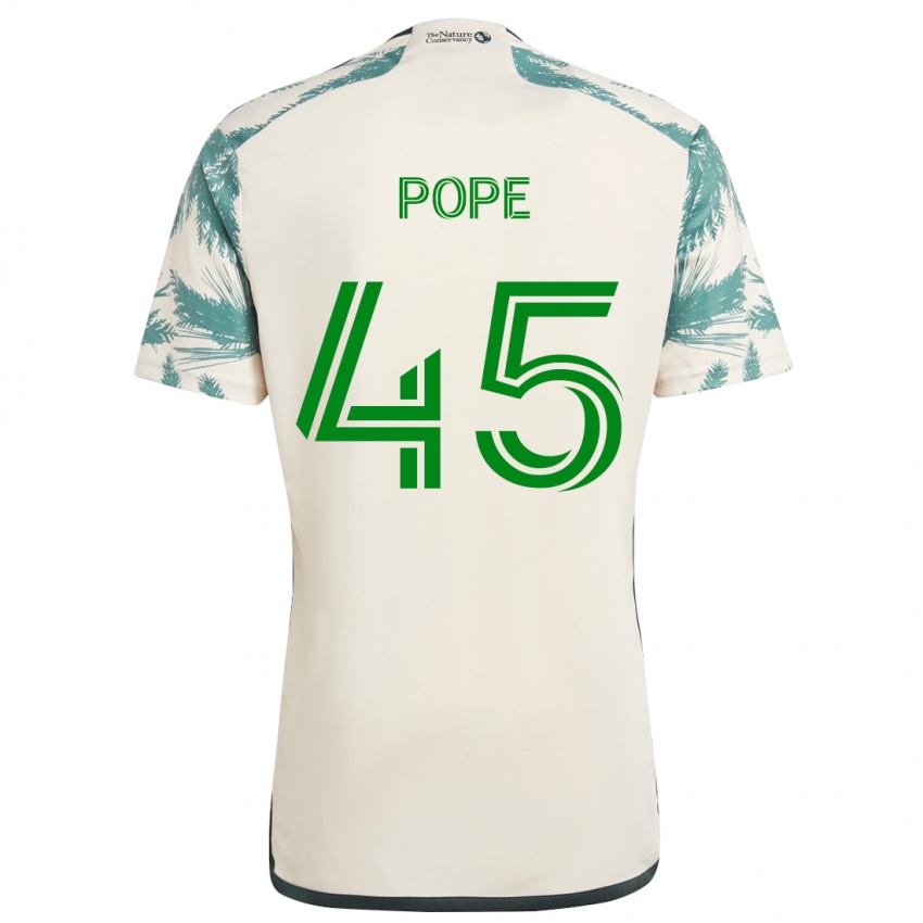 Bambino Maglia Blake Pope #45 Marrone Beige Kit Gara Away 2024/25 Maglietta