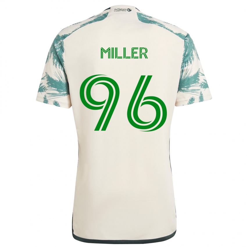 Bambino Maglia Carver Miller #96 Marrone Beige Kit Gara Away 2024/25 Maglietta