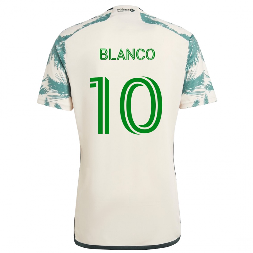 Bambino Maglia Sebastián Blanco #10 Marrone Beige Kit Gara Away 2024/25 Maglietta