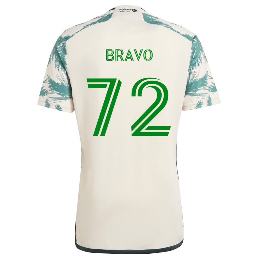 Bambino Maglia Julian Bravo #72 Marrone Beige Kit Gara Away 2024/25 Maglietta