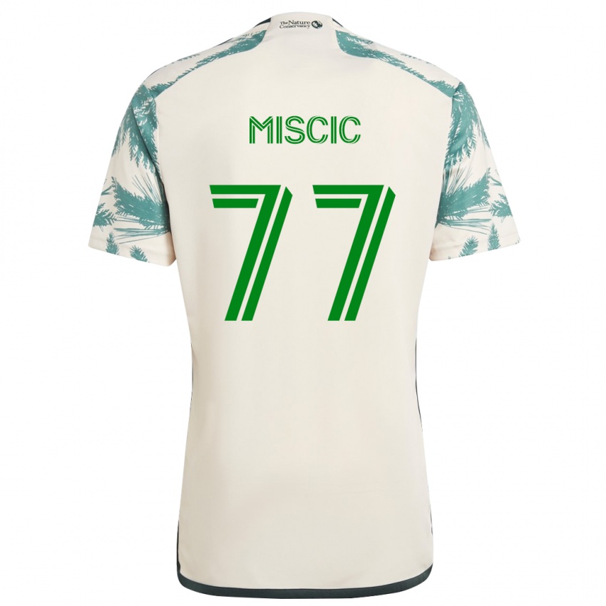 Bambino Maglia Selmir Miscic #77 Marrone Beige Kit Gara Away 2024/25 Maglietta