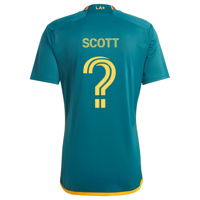 Bambino Maglia Brady Scott #0 Verde Giallo Kit Gara Away 2024/25 Maglietta