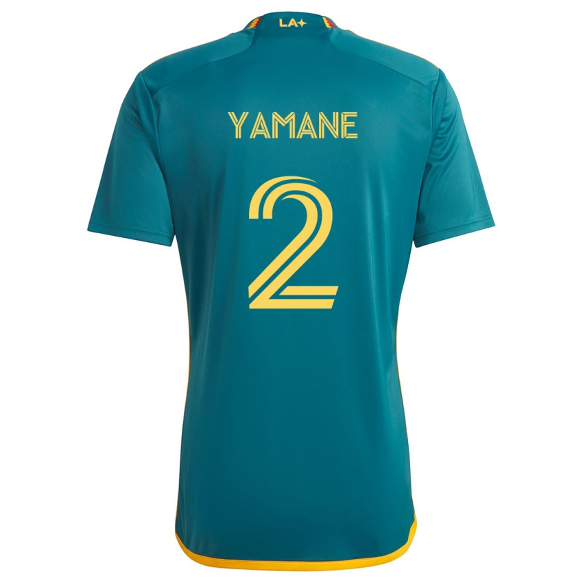 Bambino Maglia Miki Yamane #2 Verde Giallo Kit Gara Away 2024/25 Maglietta