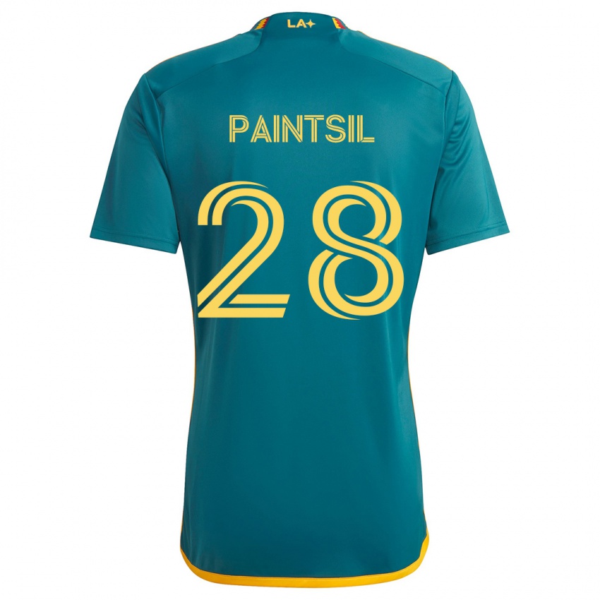 Bambino Maglia Joseph Paintsil #28 Verde Giallo Kit Gara Away 2024/25 Maglietta