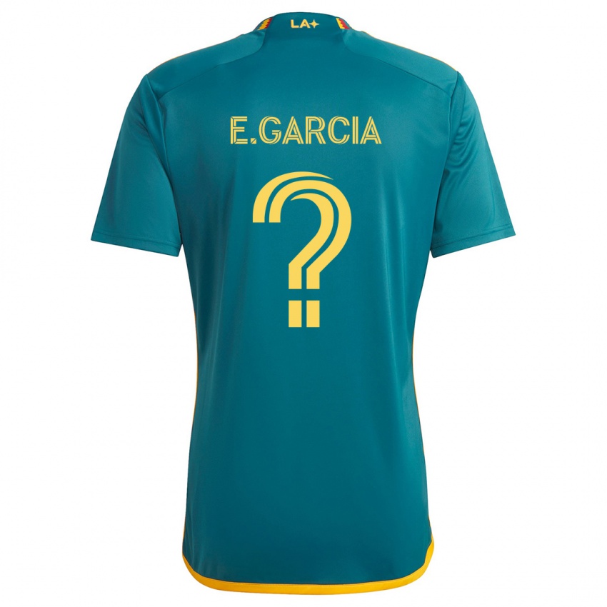 Bambino Maglia Emiliano Garcia #0 Verde Giallo Kit Gara Away 2024/25 Maglietta