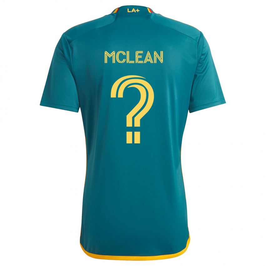 Bambino Maglia Mateo Mclean #0 Verde Giallo Kit Gara Away 2024/25 Maglietta