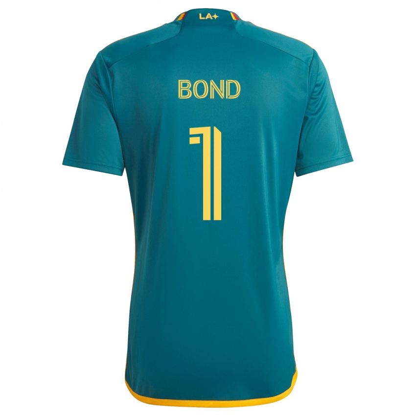 Bambino Maglia Jonathan Bond #1 Verde Giallo Kit Gara Away 2024/25 Maglietta