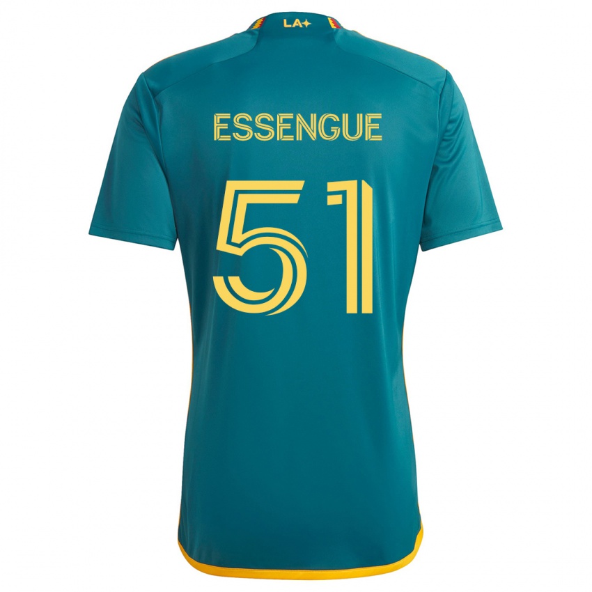 Bambino Maglia Ascel Essengue #51 Verde Giallo Kit Gara Away 2024/25 Maglietta