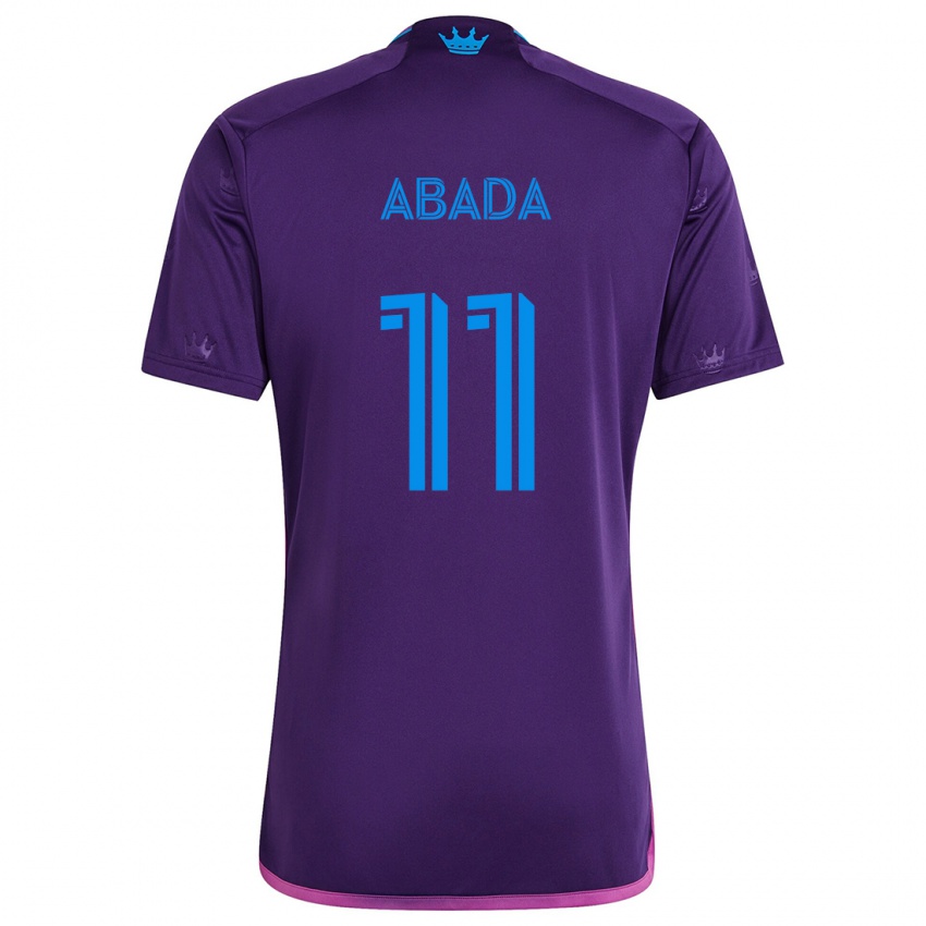 Bambino Maglia Liel Abada #11 Viola Blu Kit Gara Away 2024/25 Maglietta