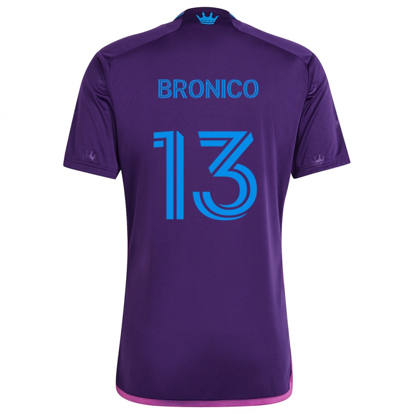 Bambino Maglia Brandt Bronico #13 Viola Blu Kit Gara Away 2024/25 Maglietta