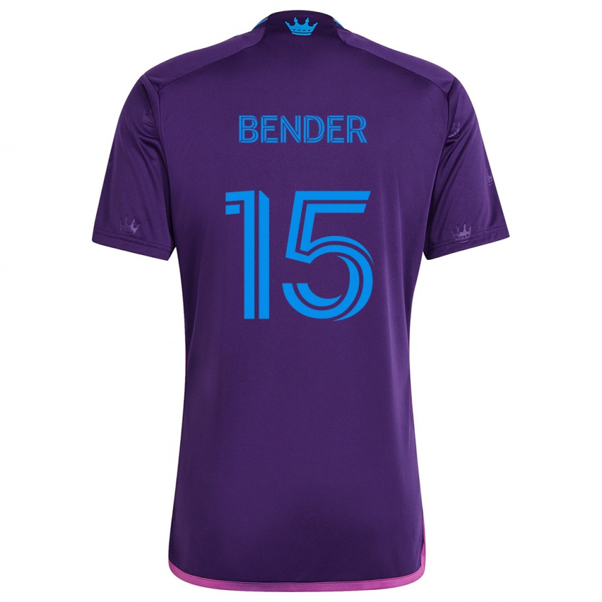 Bambino Maglia Ben Bender #15 Viola Blu Kit Gara Away 2024/25 Maglietta