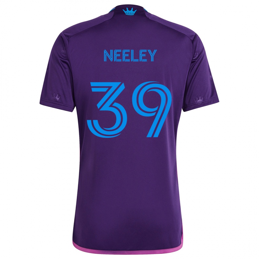 Bambino Maglia Jack Neeley #39 Viola Blu Kit Gara Away 2024/25 Maglietta