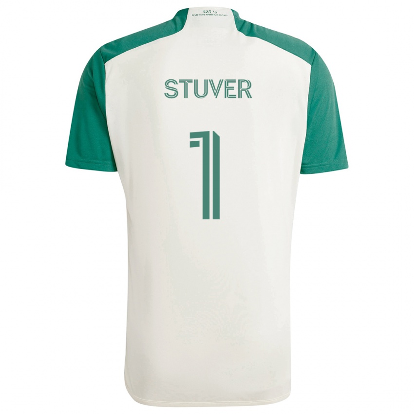 Bambino Maglia Brad Stuver #1 Colori Marrone Chiaro Verde Kit Gara Away 2024/25 Maglietta