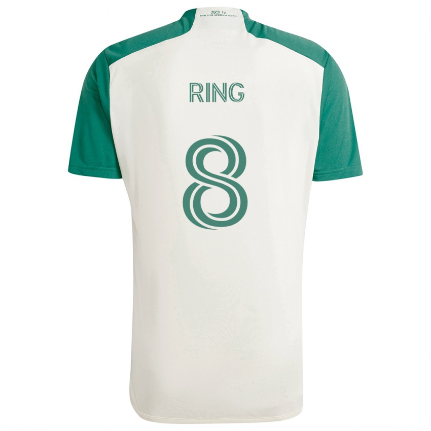 Bambino Maglia Alexander Ring #8 Colori Marrone Chiaro Verde Kit Gara Away 2024/25 Maglietta