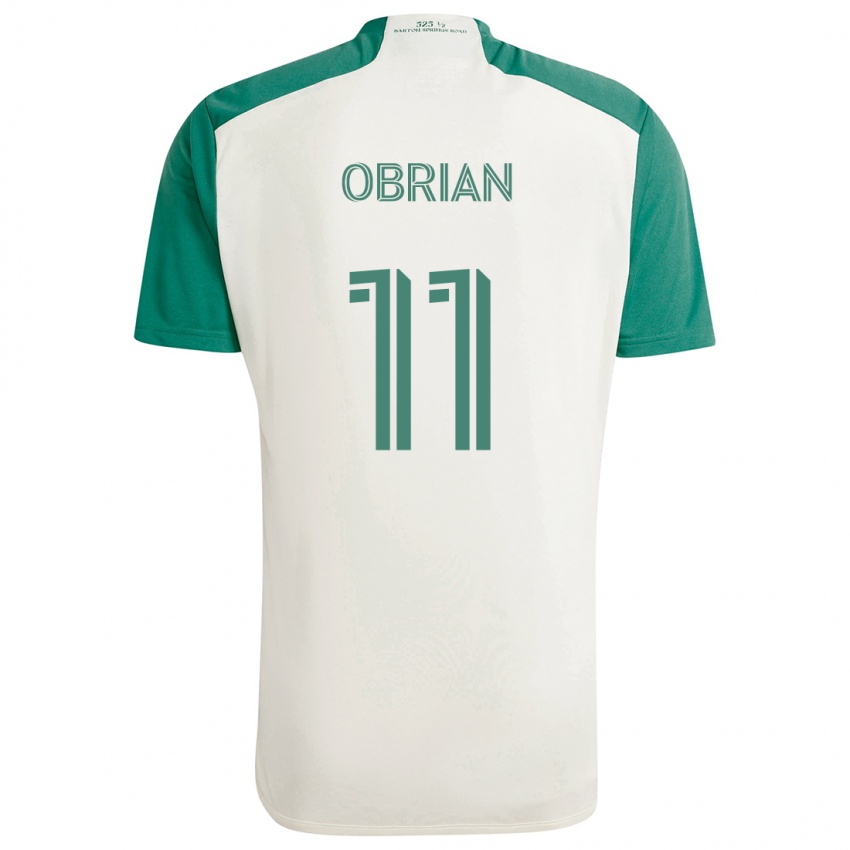 Bambino Maglia Jáder Obrian #11 Colori Marrone Chiaro Verde Kit Gara Away 2024/25 Maglietta