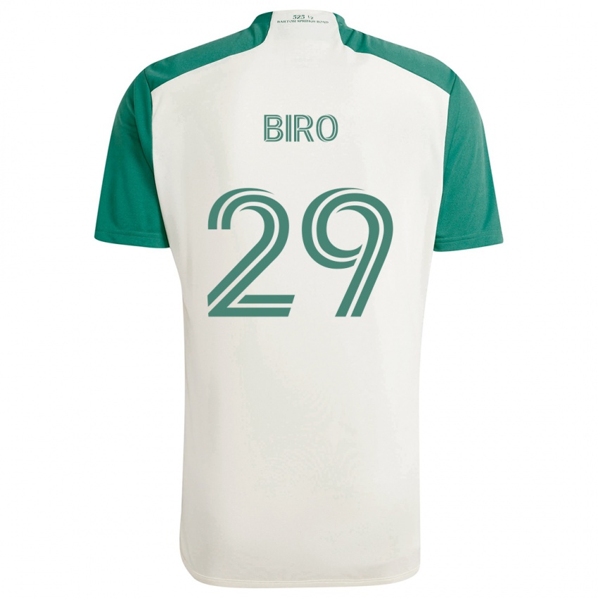 Bambino Maglia Guilherme Biro #29 Colori Marrone Chiaro Verde Kit Gara Away 2024/25 Maglietta