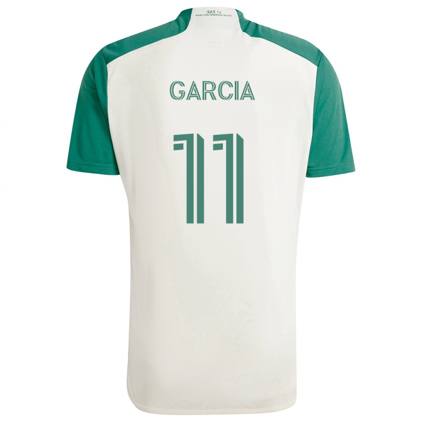 Bambino Maglia Christopher Garcia #11 Colori Marrone Chiaro Verde Kit Gara Away 2024/25 Maglietta