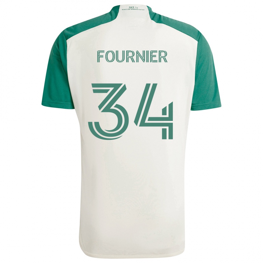 Bambino Maglia Drake Fournier #34 Colori Marrone Chiaro Verde Kit Gara Away 2024/25 Maglietta