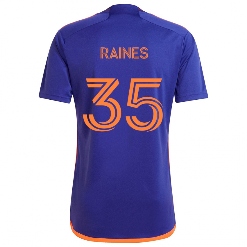 Bambino Maglia Brooklyn Raines #35 Viola Arancione Kit Gara Away 2024/25 Maglietta