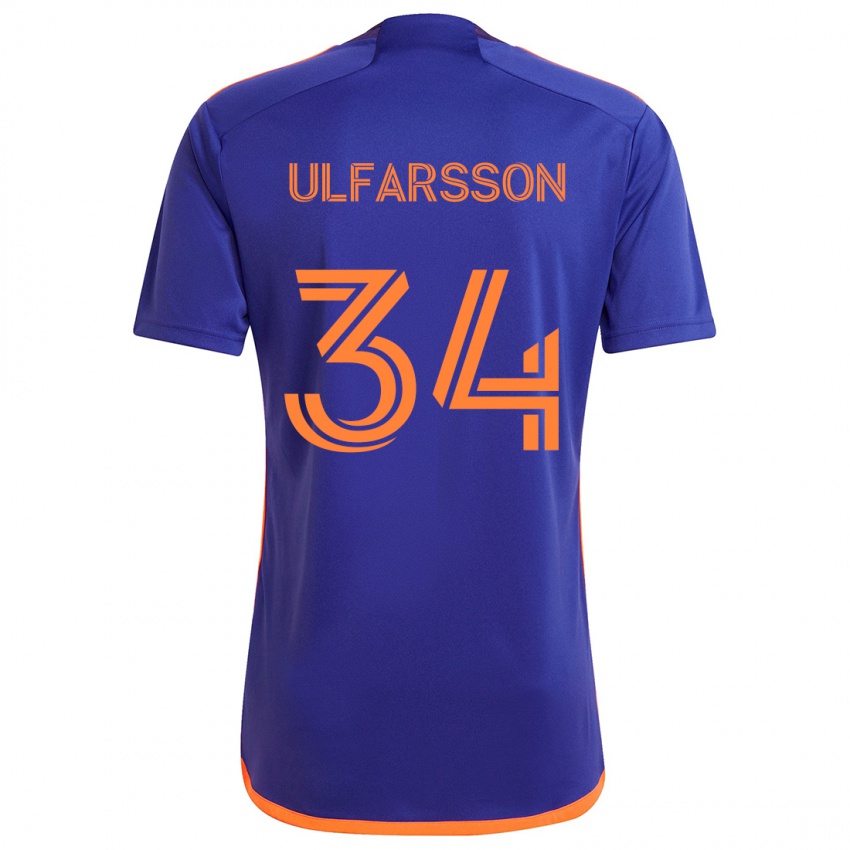 Bambino Maglia Thor Úlfarsson #34 Viola Arancione Kit Gara Away 2024/25 Maglietta