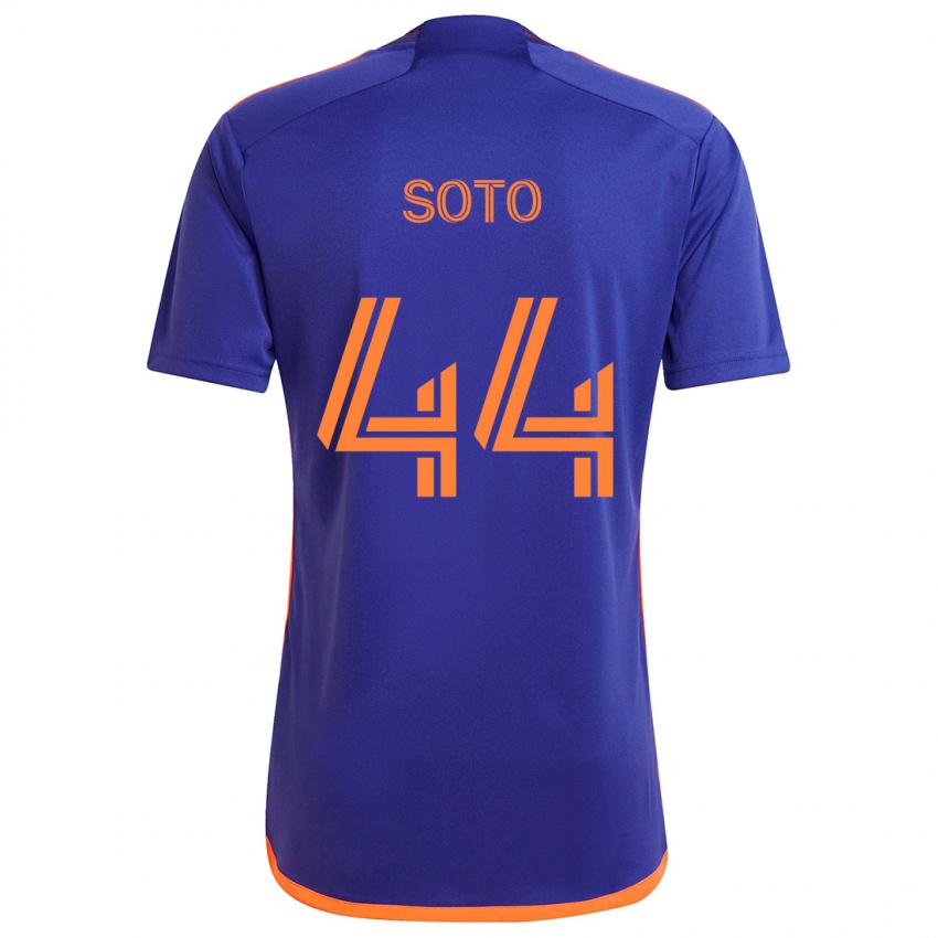 Bambino Maglia Ezekiel Soto #44 Viola Arancione Kit Gara Away 2024/25 Maglietta