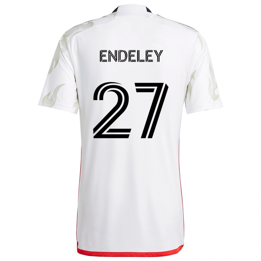 Bambino Maglia Herbert Endeley #27 Bianco Rosso Nero Kit Gara Away 2024/25 Maglietta