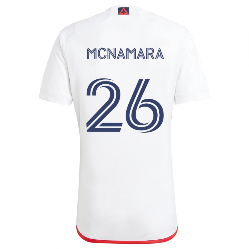 Bambino Maglia Tommy Mcnamara #26 Bianco Rosso Kit Gara Away 2024/25 Maglietta