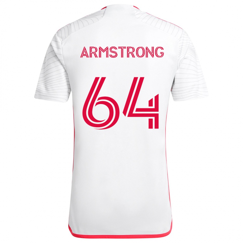 Bambino Maglia Dida Armstrong #64 Bianco Rosso Kit Gara Away 2024/25 Maglietta