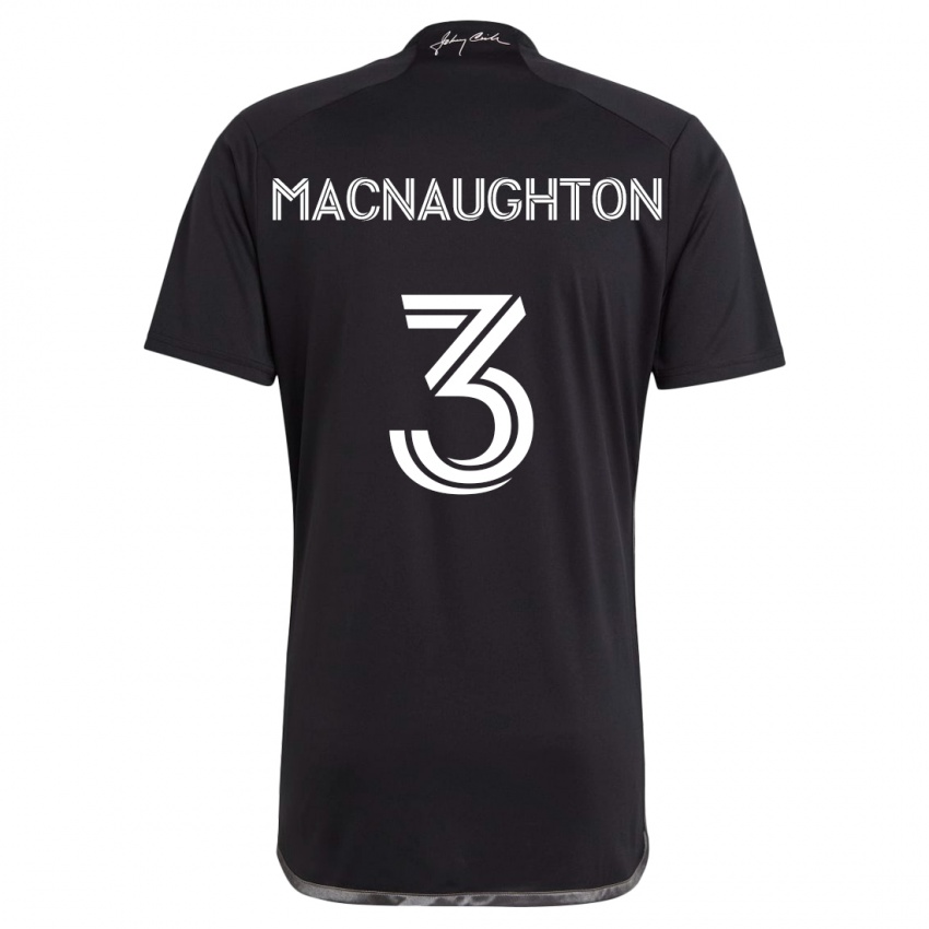 Bambino Maglia Lukas Macnaughton #3 Nero Kit Gara Away 2024/25 Maglietta