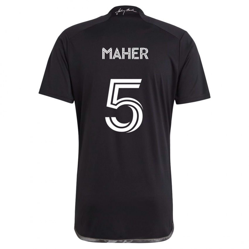 Bambino Maglia Jack Maher #5 Nero Kit Gara Away 2024/25 Maglietta