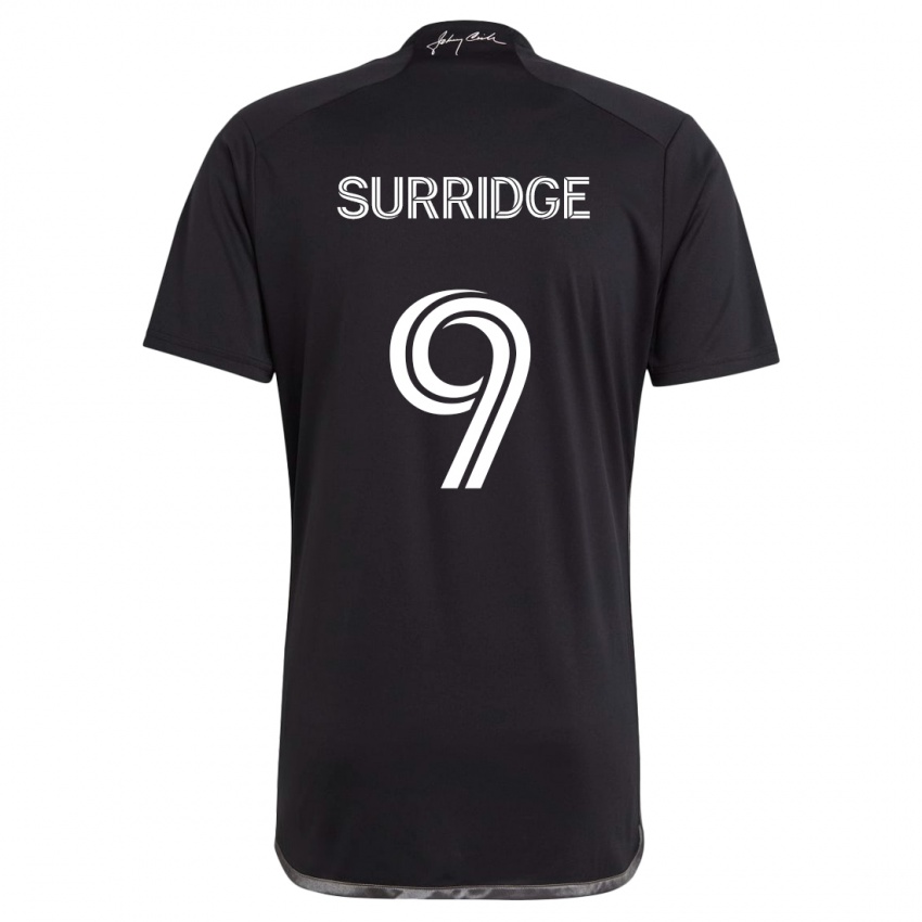 Bambino Maglia Sam Surridge #9 Nero Kit Gara Away 2024/25 Maglietta