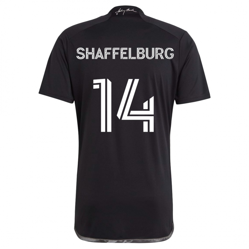 Bambino Maglia Jacob Shaffelburg #14 Nero Kit Gara Away 2024/25 Maglietta