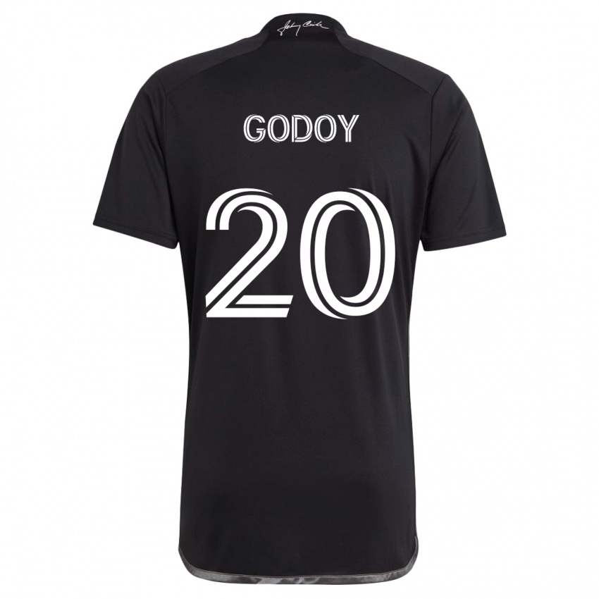 Bambino Maglia Aníbal Godoy #20 Nero Kit Gara Away 2024/25 Maglietta