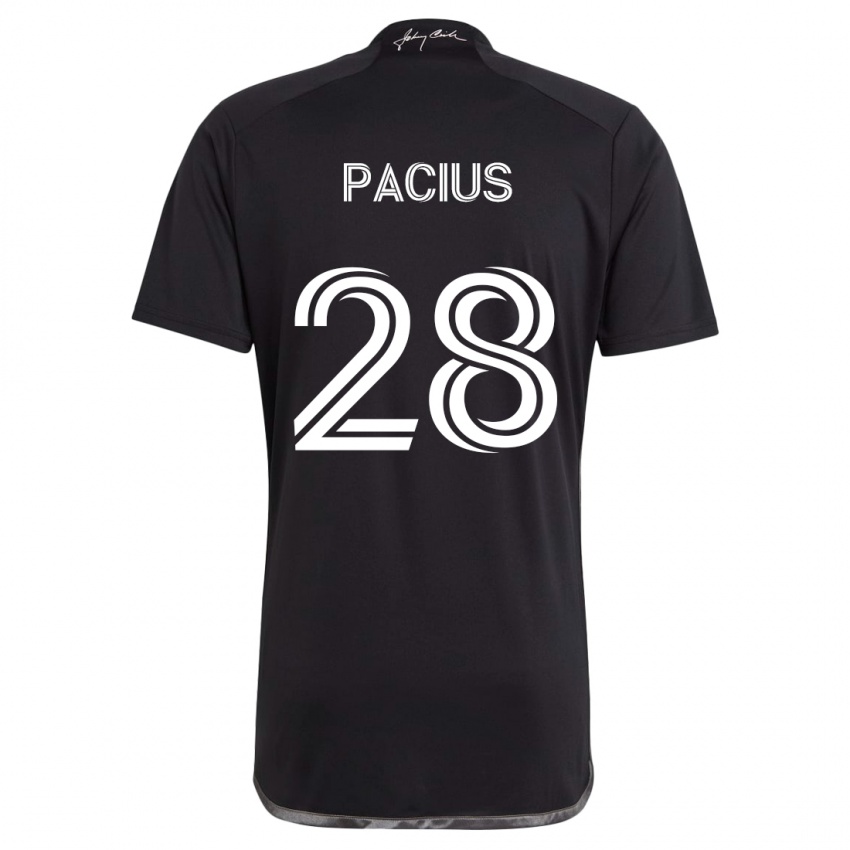 Bambino Maglia Woobens Pacius #28 Nero Kit Gara Away 2024/25 Maglietta