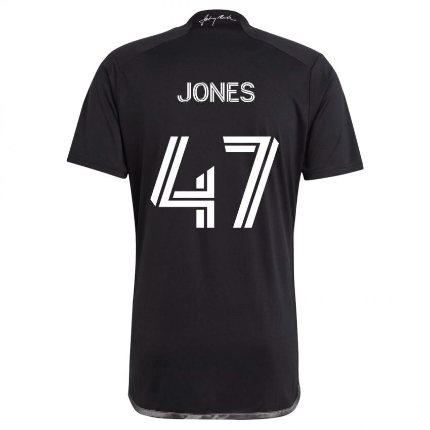 Bambino Maglia Isaiah Jones #47 Nero Kit Gara Away 2024/25 Maglietta