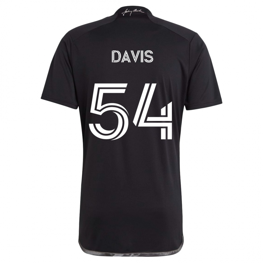 Bambino Maglia Sean Davis #54 Nero Kit Gara Away 2024/25 Maglietta