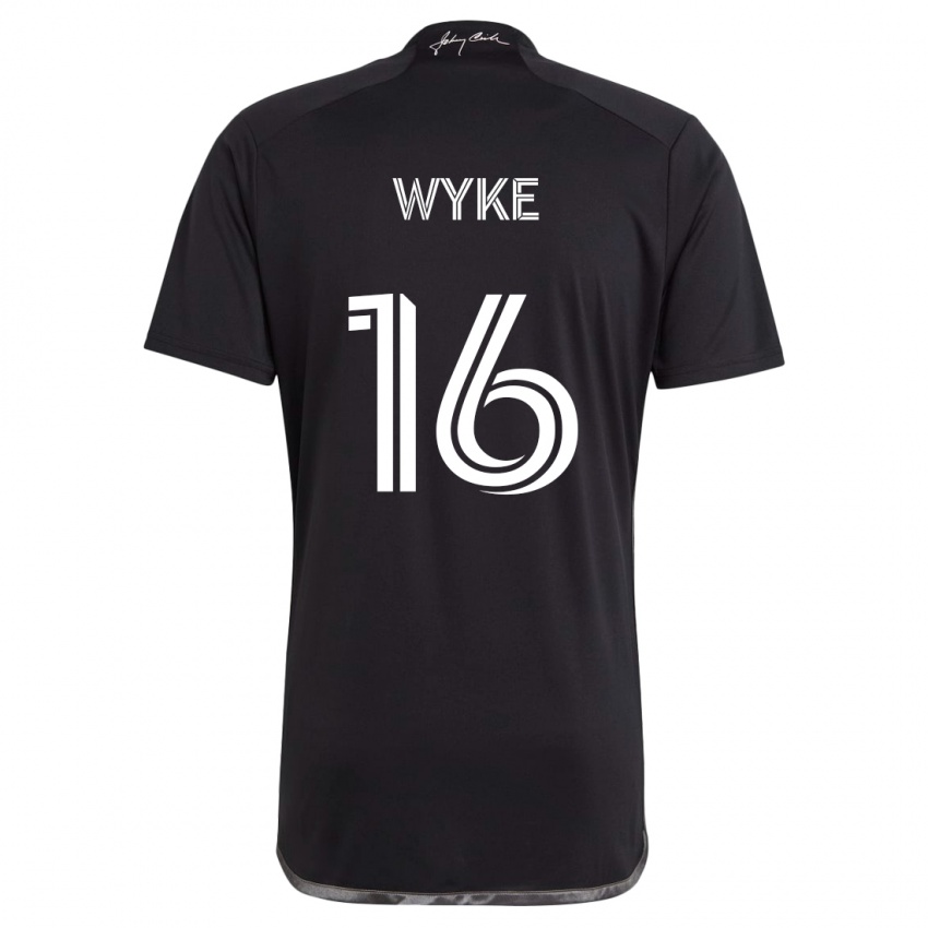 Bambino Maglia Laurence Wyke #16 Nero Kit Gara Away 2024/25 Maglietta