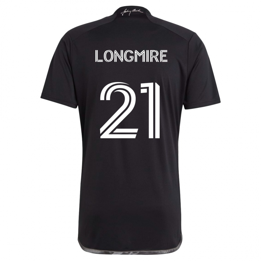 Bambino Maglia Ahmed Longmire #21 Nero Kit Gara Away 2024/25 Maglietta