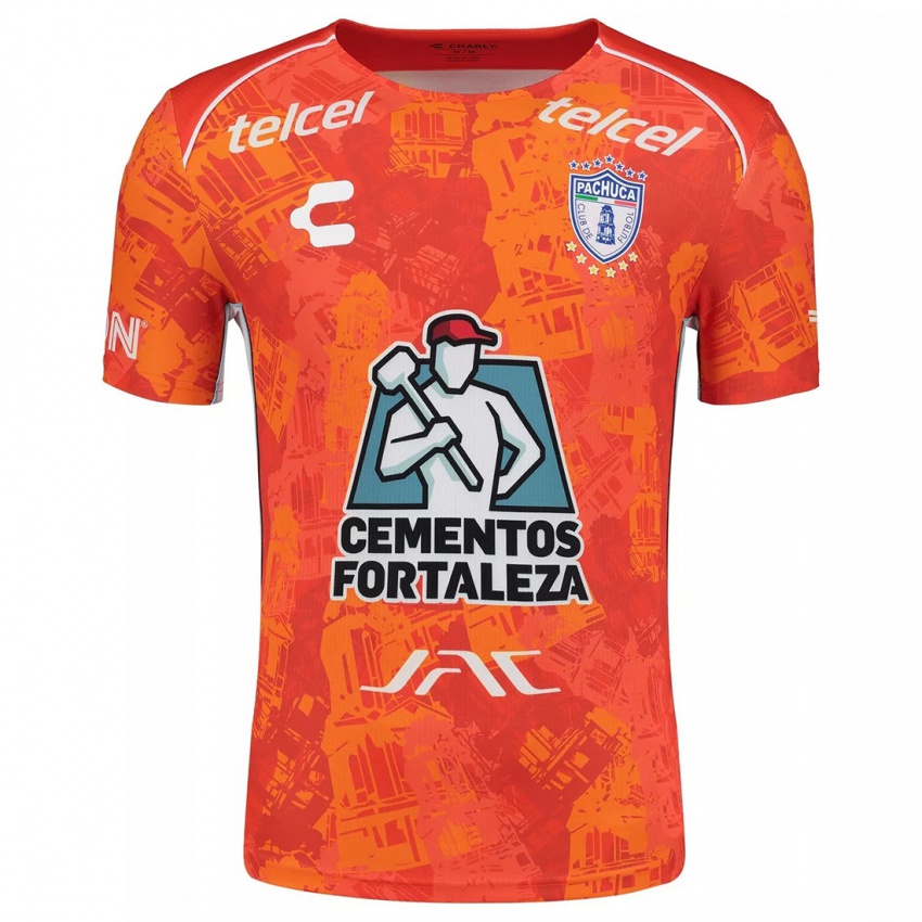 Bambino Maglia Uziel San Martín #334 Arancione Bianco Kit Gara Away 2024/25 Maglietta