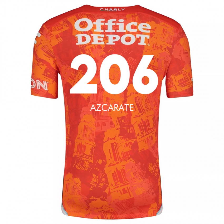 Bambino Maglia Yerar Azcárate #206 Arancione Bianco Kit Gara Away 2024/25 Maglietta