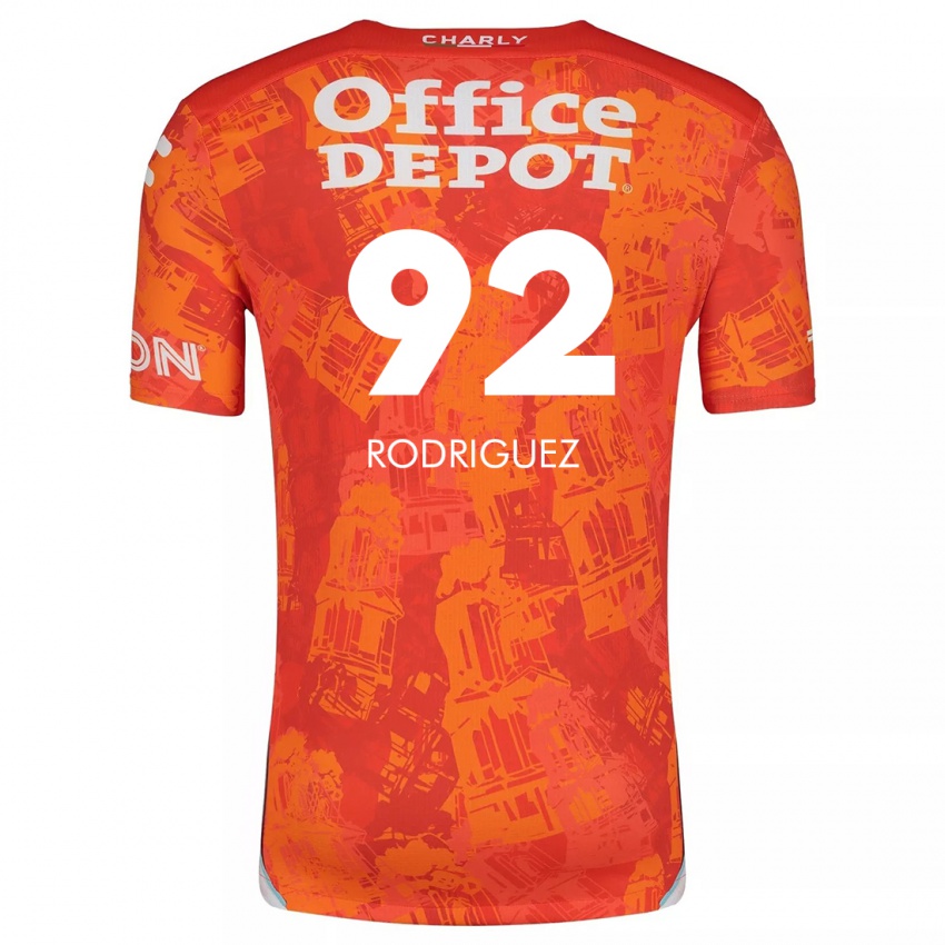 Bambino Maglia Sergio Rodríguez #92 Arancione Bianco Kit Gara Away 2024/25 Maglietta