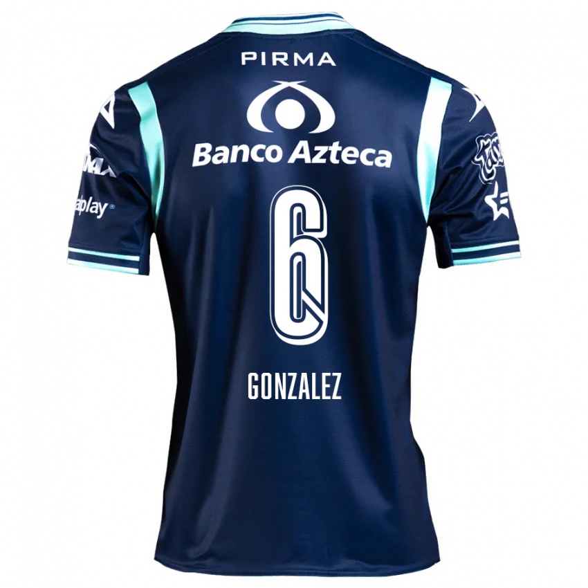 Bambino Maglia Pablo González #6 Blu Navy Kit Gara Away 2024/25 Maglietta